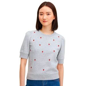 Kate Spade Strawberry Embroidered Pullover
